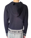 Christian Dior Navy Cashmere Logo Hoodie - US 4