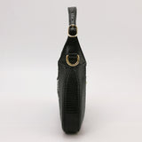 Gucci Jackie 1961 Mini Black Lizard Skin Mesh with Crystals Chain Strap