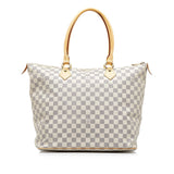 White Louis Vuitton Damier Azur Saleya GM Tote Bag