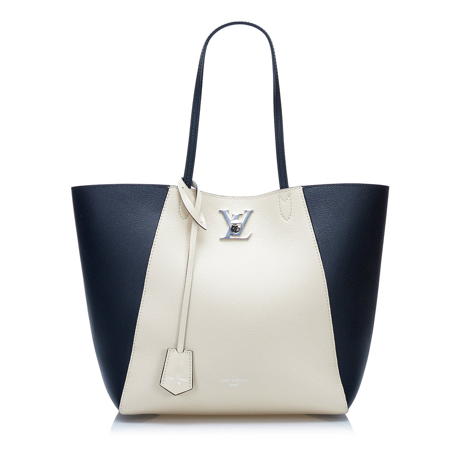 Louis Vuitton Lockme Cabas White Handbag