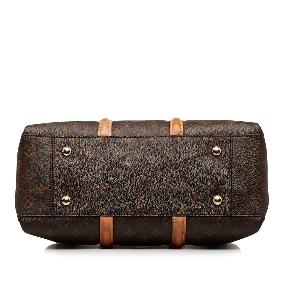 Louis Vuitton Monogram Soufflot MM Satchel Handbag