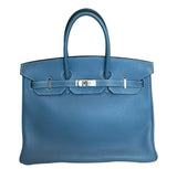 HermesBlue Jean Birkin 35cm Bag PHW