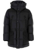 Luxury Burberry Logo Applique Nylon Padding Black