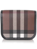 Luxury Burberry Elizabeth Check Leather Small Shoulder Bag Brown