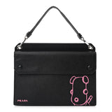 Saffiano Pradamalia Mini Bag Black Begonia
