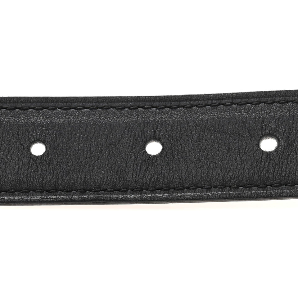 Hermes Swift Epsom 24mm Constance H Belt 65 Black Orange