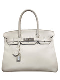 HermesGris Perle 30 cm Birkin Handbag