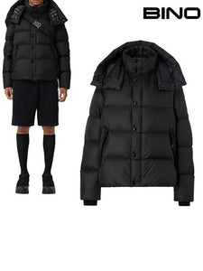 Luxury Burberry Detachable Sleeve Hoodie Padded Black