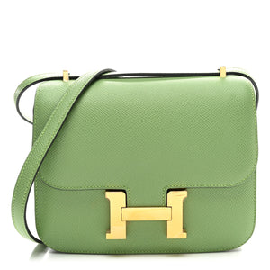 Hermes Epsom Constance 18 Vert Criquet