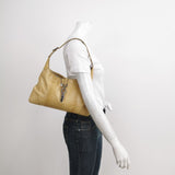 Gucci Jackie Vintage Yellow Gold Exotic Lizard-skin Leather Shoulder Bag