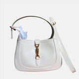 Gucci Jackie 1961 Small Leather Bag with Adjustable Strap White