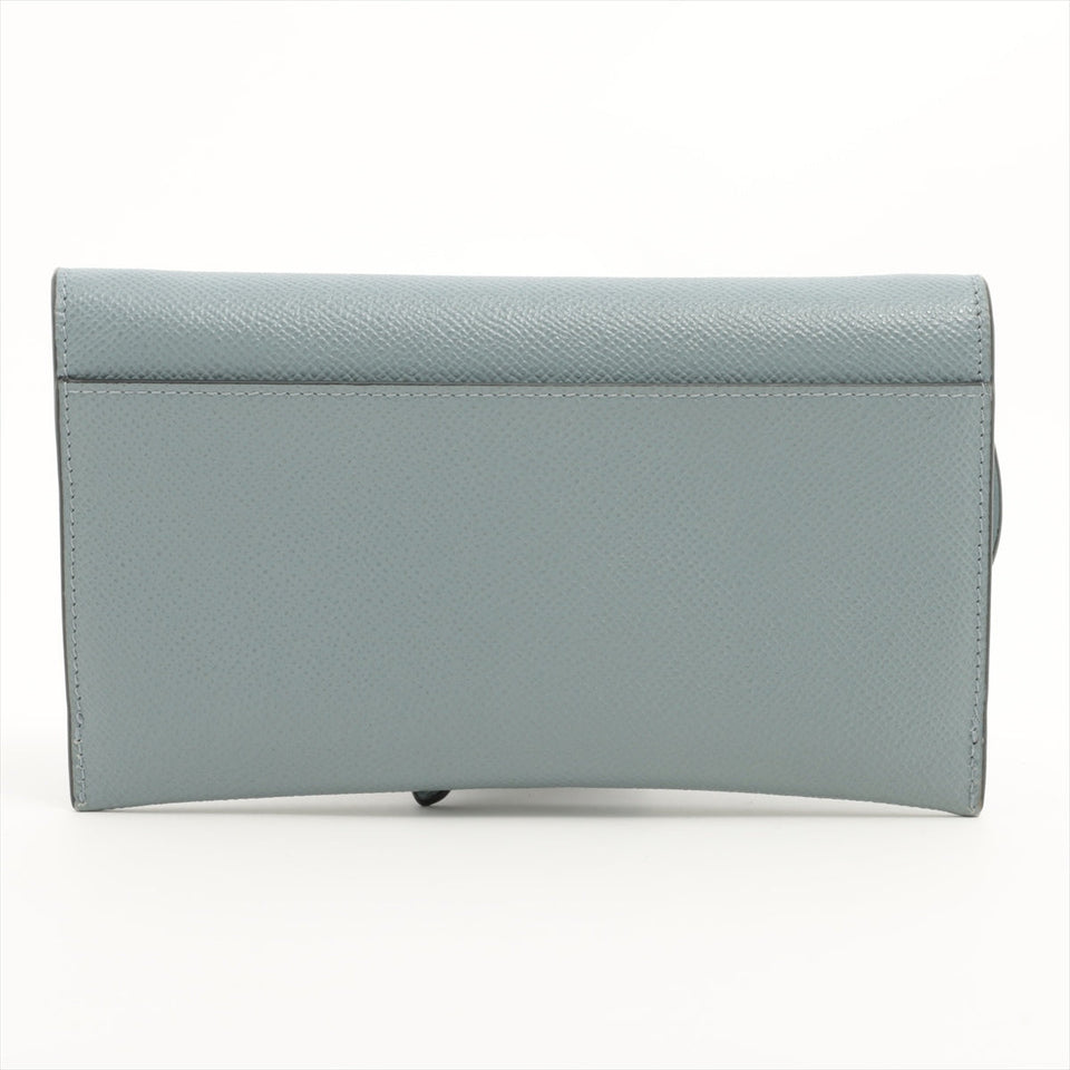 Dior Saddle Wallet with Chain Cloud Blue