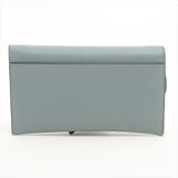 Dior Saddle Wallet with Chain Cloud Blue