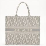 Dior Large Book Tote Grey Oblique
