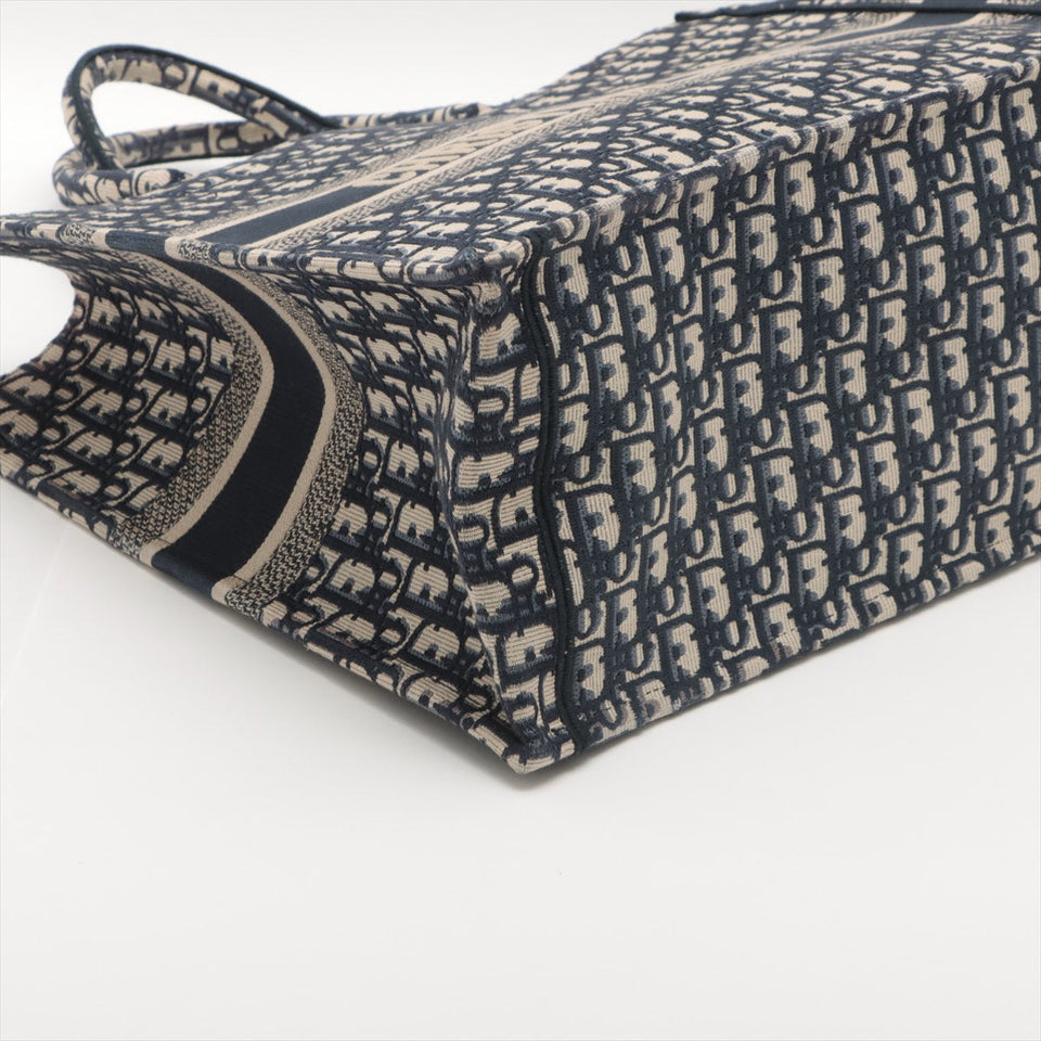 Christian Dior Large Navy Oblique Book Tote Bag