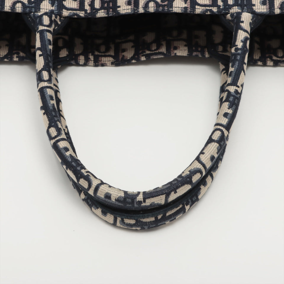Christian Dior Large Navy Oblique Book Tote Bag