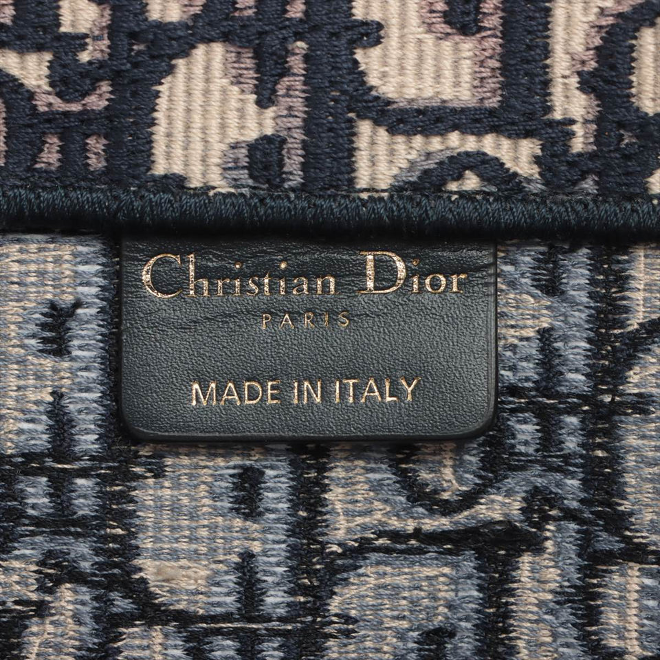 Christian Dior Large Navy Oblique Book Tote Bag