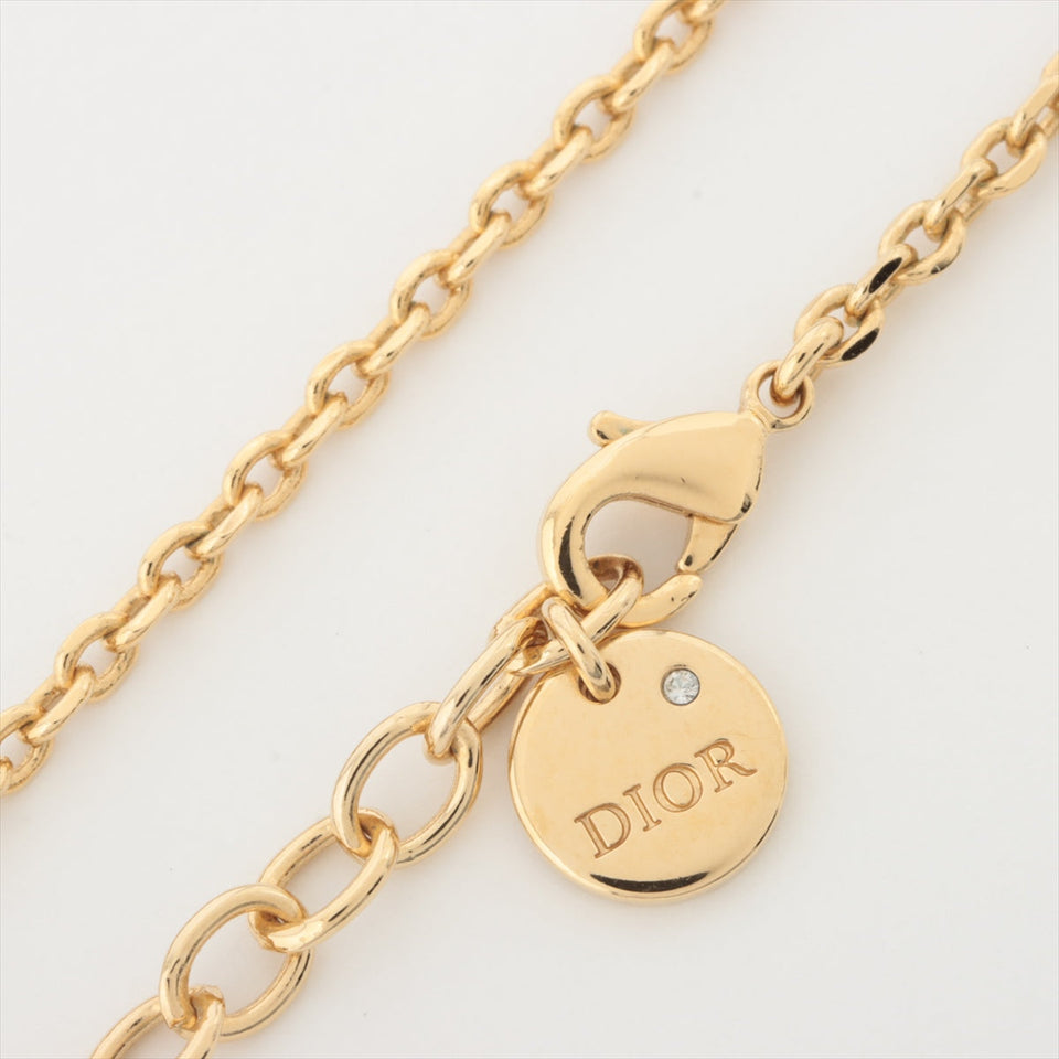 Christian Dior CD Logo with Pearl Necklace Costume Jewellery