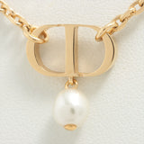 Christian Dior CD Logo with Pearl Necklace Costume Jewellery