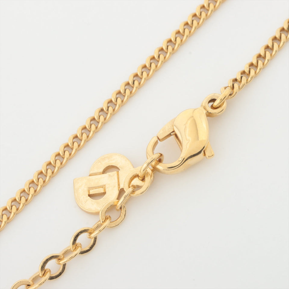 ITEM 5 - Dior Logo Crystal Necklace Costume Jewellery