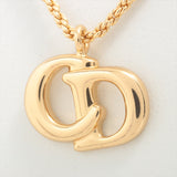 Christian Dior Logo Gold Necklace Costume Jewellery