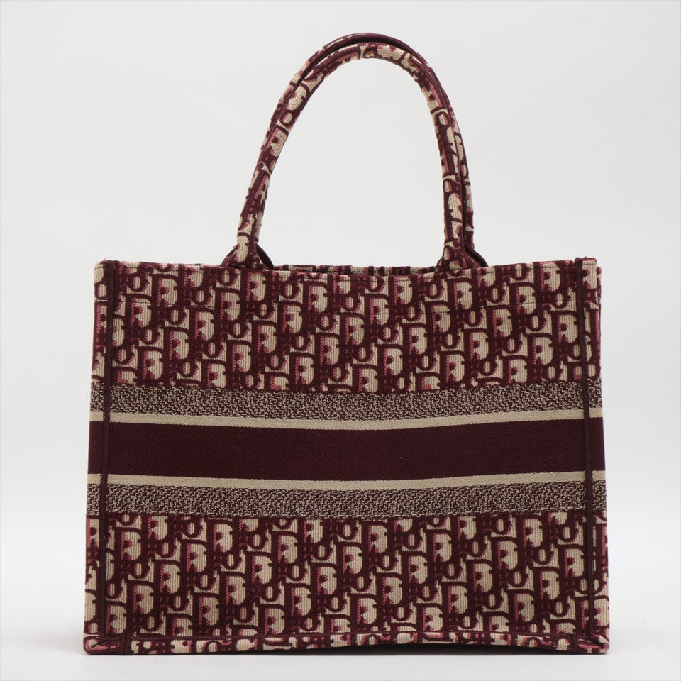 ITEM 7 - Dior Medium Oblique Book Tote Burgandy