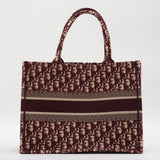 ITEM 7 - Dior Medium Oblique Book Tote Burgandy