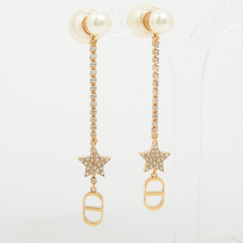Dior Tribale Pearl Drop Earrings (Costume Jewellery)