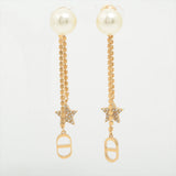 Dior Tribale Pearl Drop Earrings (Costume Jewellery)
