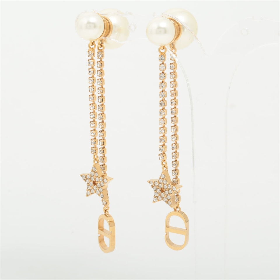 Dior Tribale Pearl Drop Earrings (Costume Jewellery)