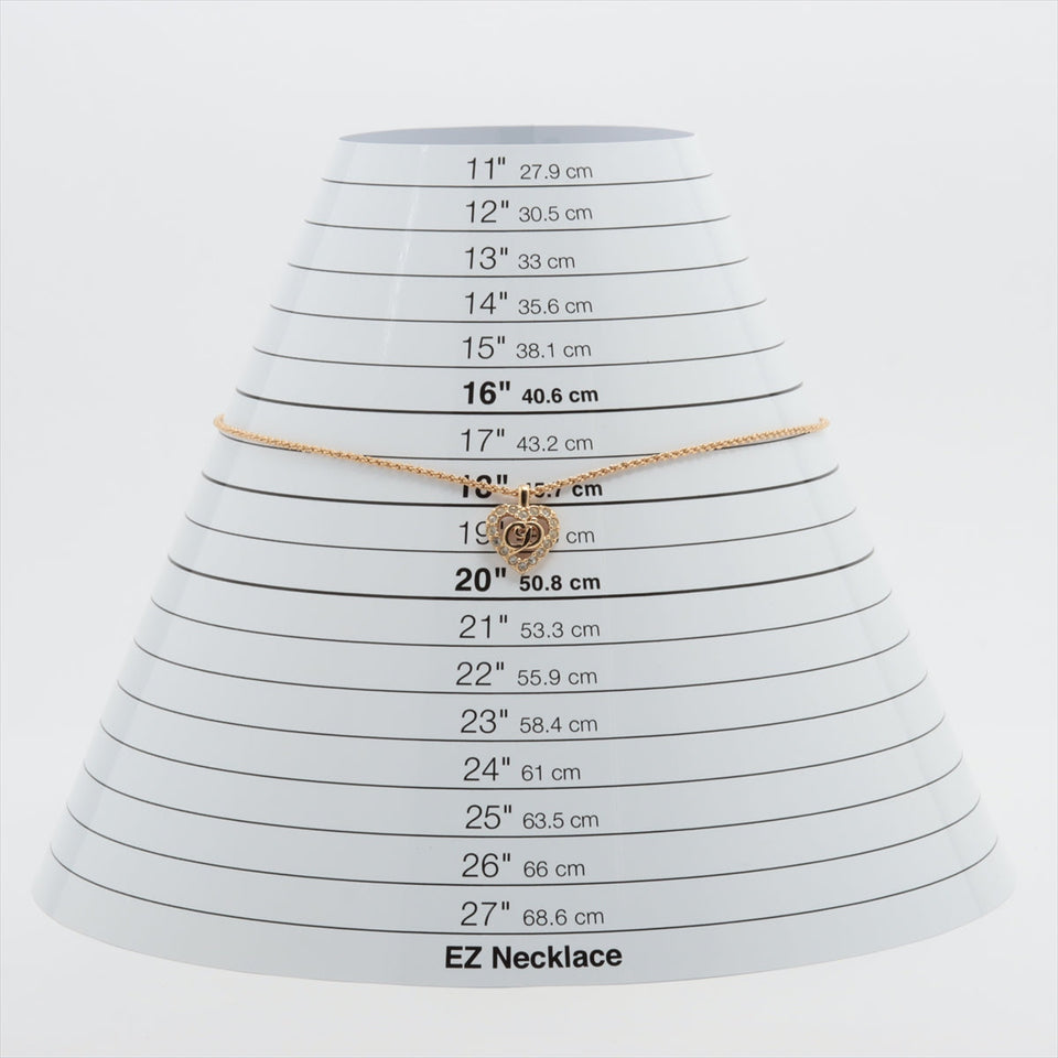 ITEM 4 - Dior CD Heart Crystals Necklace (Costume Jewellery)
