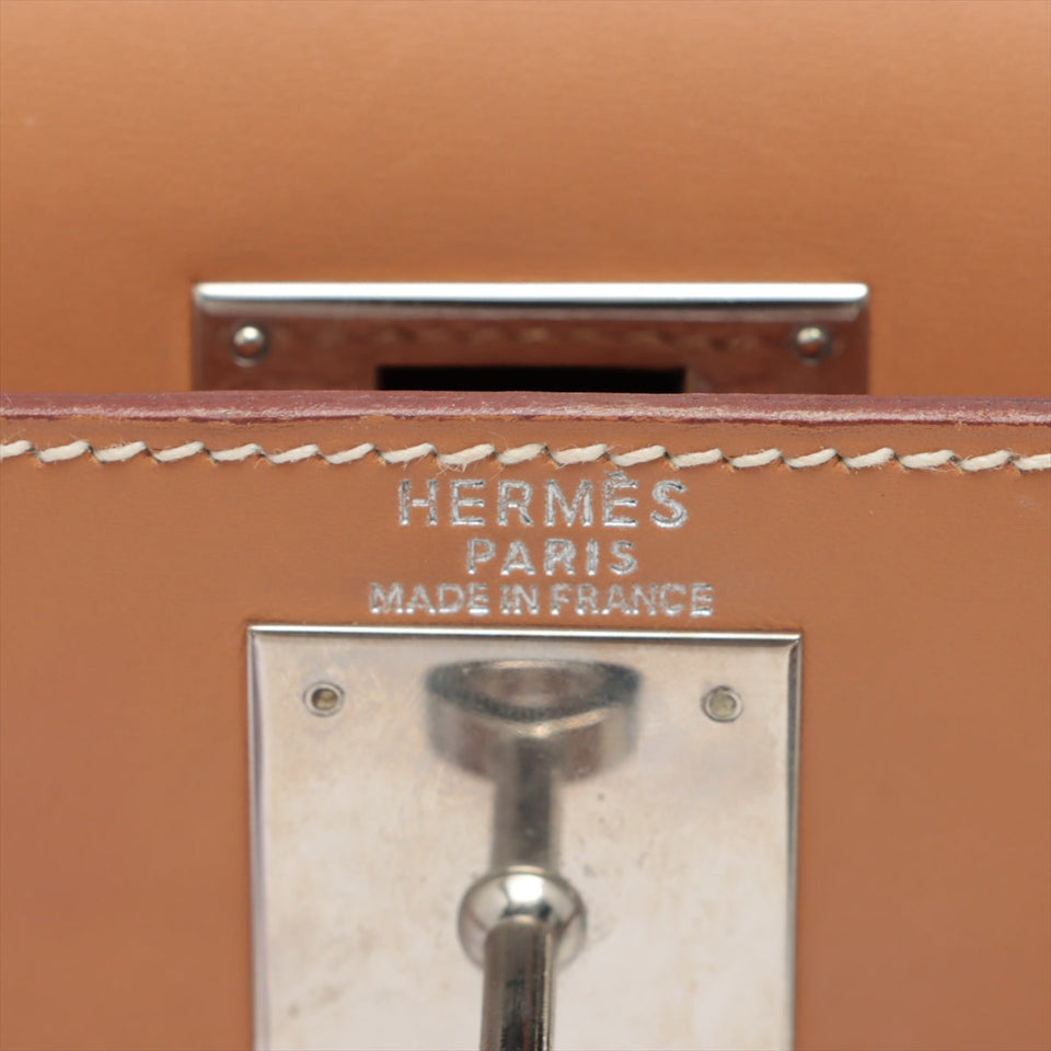 Hermes Kelly 28   Vache Natural - Stamp Square C