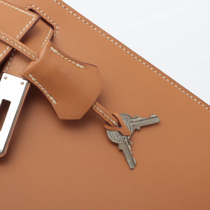 Hermes Kelly 28   Vache Natural - Stamp Square C