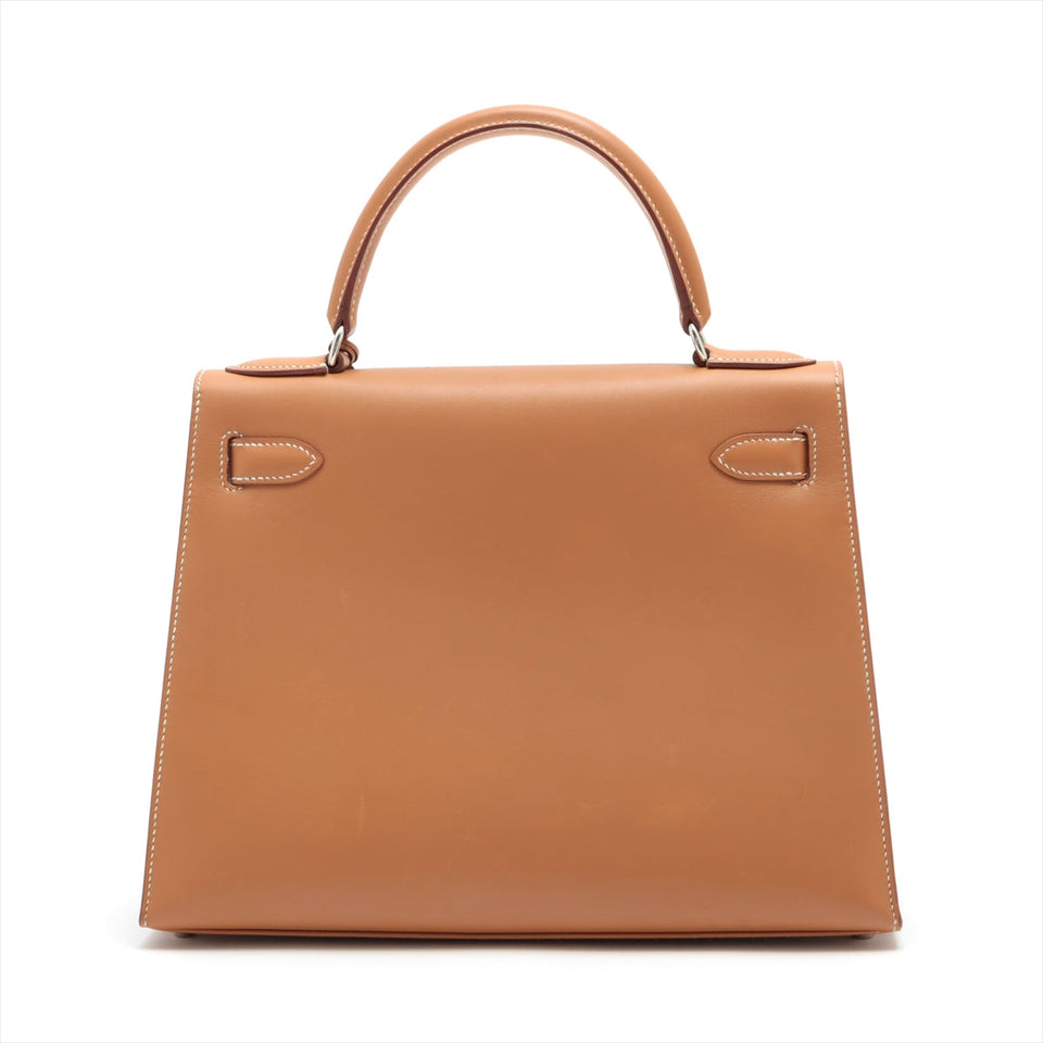 Hermes Kelly 28   Vache Natural - Stamp Square C