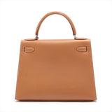 Hermes Kelly 28   Vache Natural - Stamp Square C