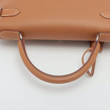 Hermes Kelly 28   Vache Natural - Stamp Square C