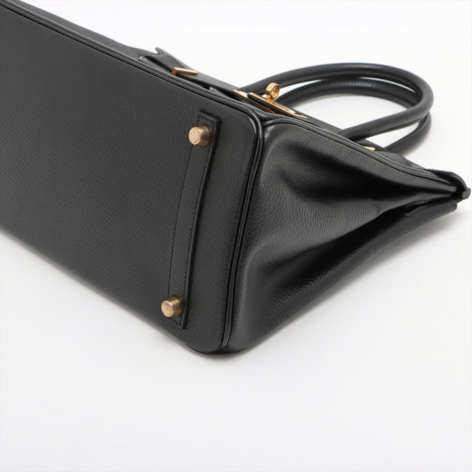 Hermes Birkin 30 Ardennes Black - Stamp E Square
