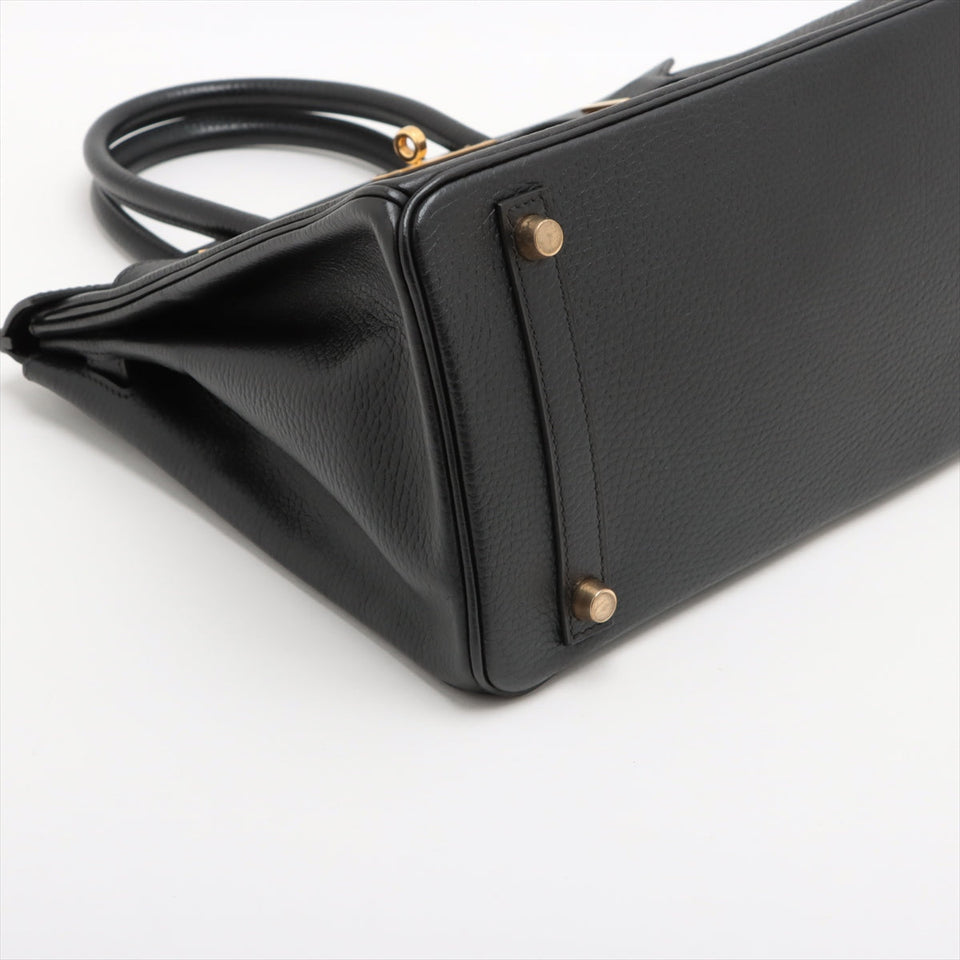 Hermes Birkin 30 Ardennes Black - Stamp E Square