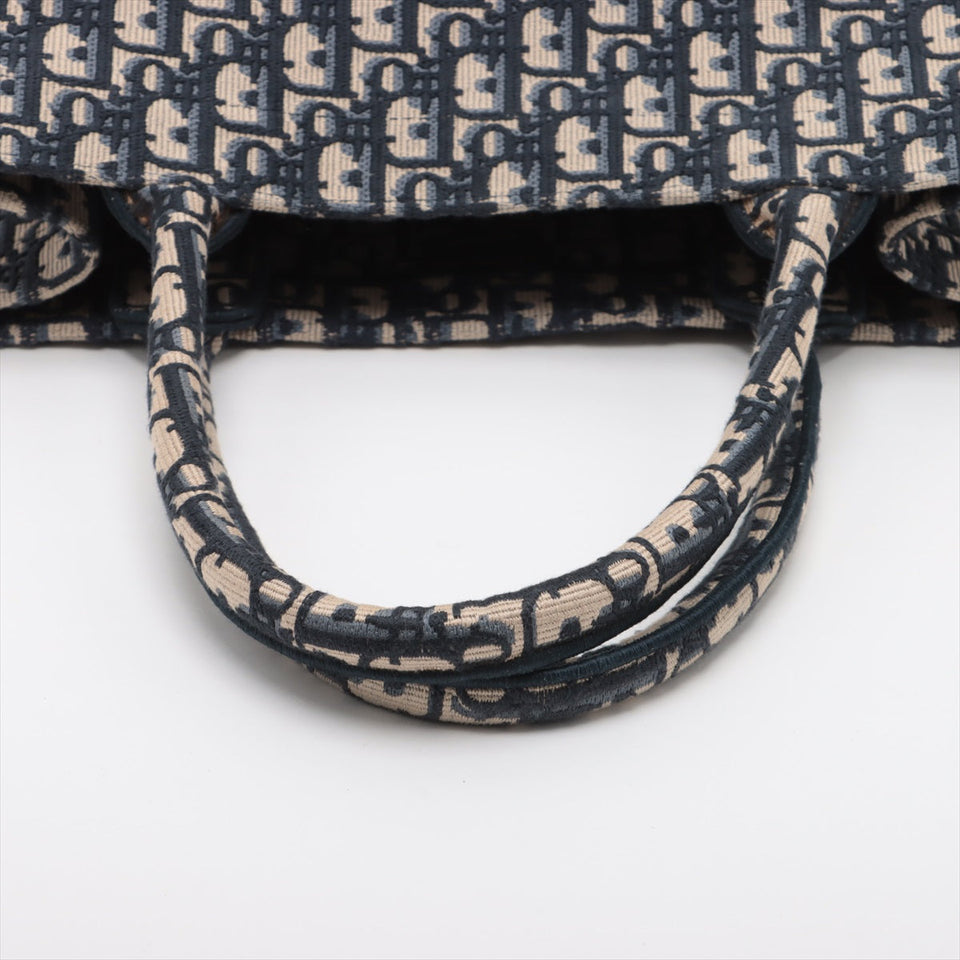 HOLD- BO Christian Dior Medium Oblique Navy Book Tote