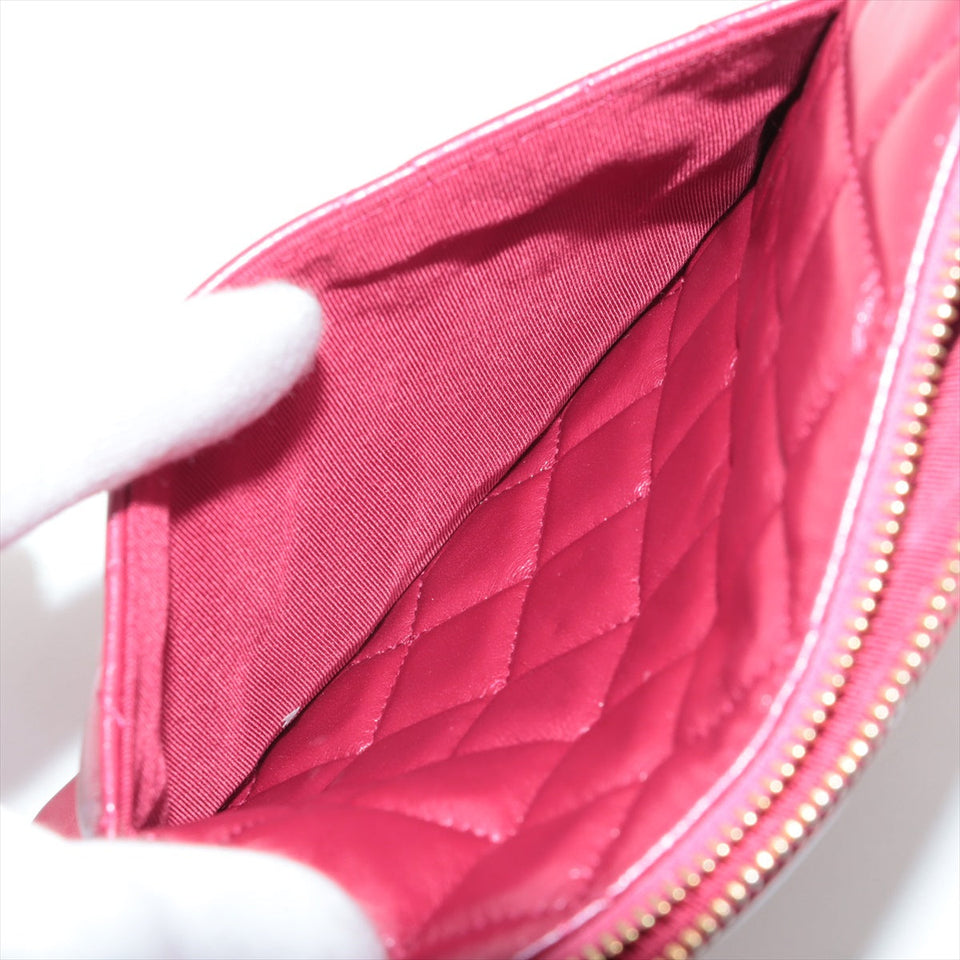 Chanel Matelasse Lambskin Pink Clutch Case bag