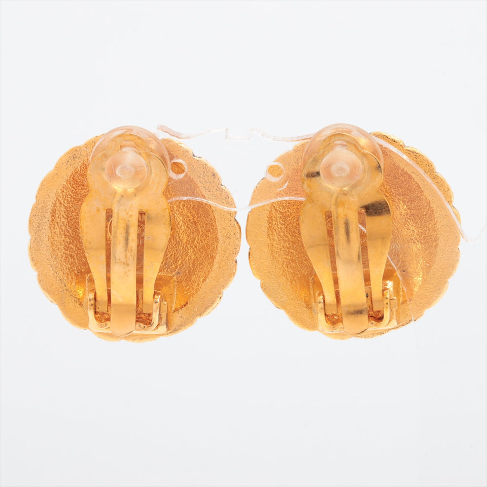 Chanel Vintage Coco Logo Clip On Earrings Costume Jewellery