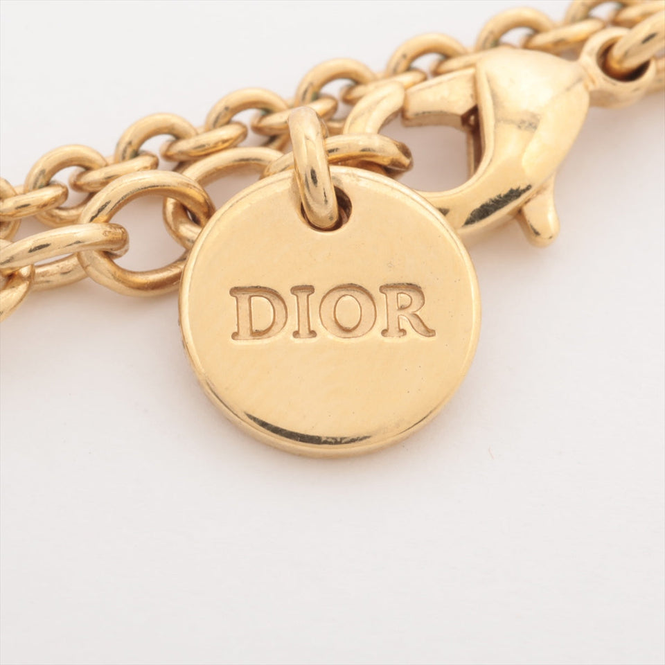 Christian Dior Rhinestone Gold Necklace Costume Jewellery