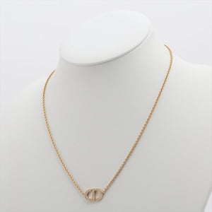 Christian Dior Rhinestone Gold Necklace Costume Jewellery