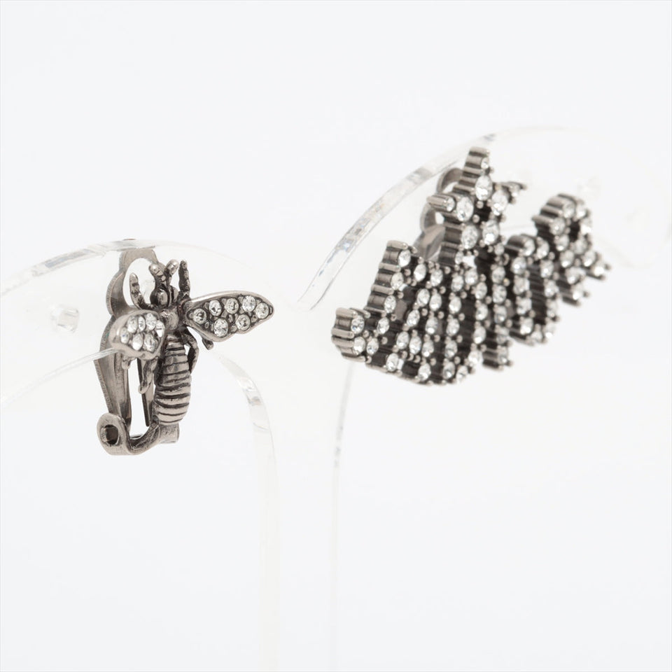 Christian Dior J'aDior Bee Rhinestone Clip On Earrings Costume Jewellery