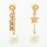 Christian Dior J'ADior Star Gold Pearl Drop Earrings Costume Jewellery
