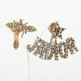 Christian Dior J'ADior Bee Brushed Gold Earrings Costume Jewellery