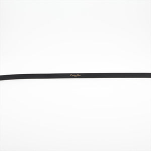 Dior CD Rhinestone Gold Black Belt 70cm