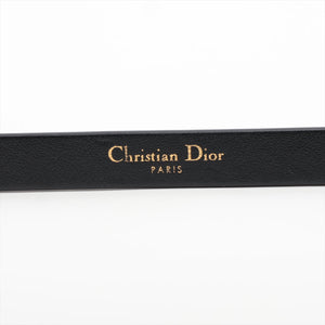 Dior CD Rhinestone Gold Black Belt 70cm