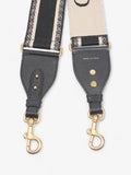 Christian Dior Shoulder Strap Beige / Navy Canvas