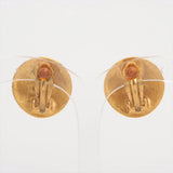 Chanel Coco Logo Gold Clip On Earrings Costume Jewellery